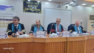 الأستاذ الدكتور محمد كريم الساعدي رئيساً للجنة مناقشة ماجستير في التربية الفنية